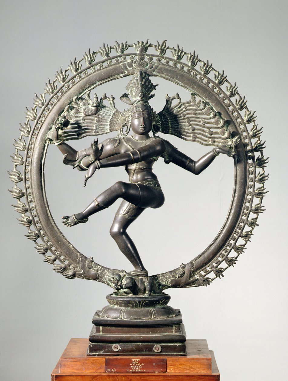 Shiva Nataraja, Tamil Nadu, Późna Chala (Brązowy) autorstwa School Indian