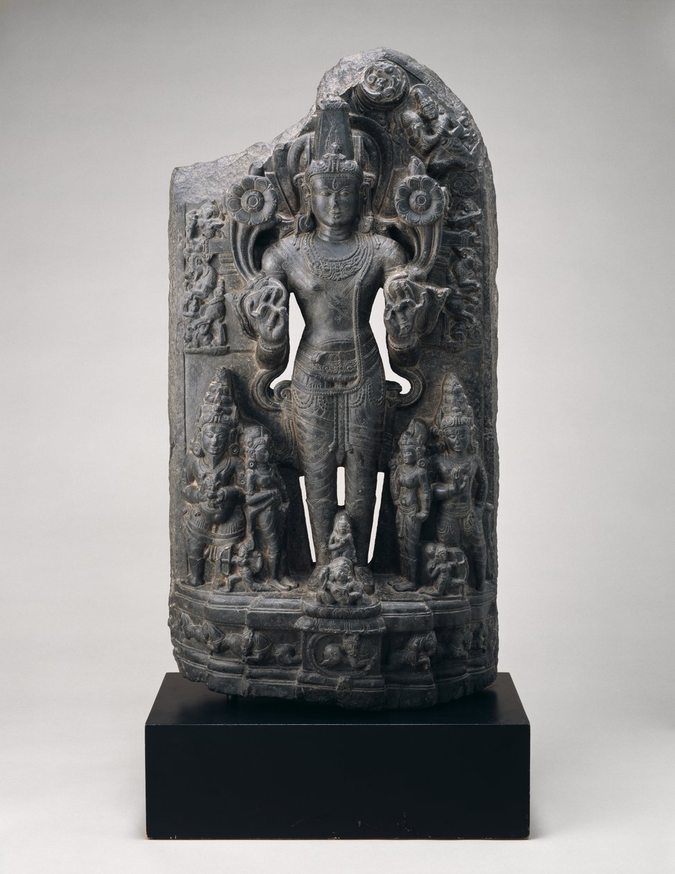 Surya, ok. XI wiek (czarny chloryt) autorstwa School Indian