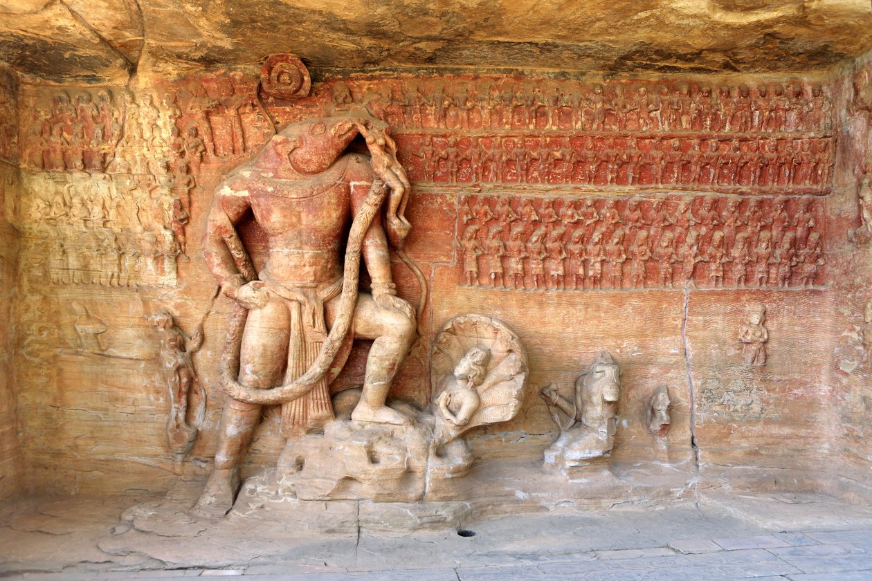 Wisznu jako awatar Varaha (zdjęcie) autorstwa School Indian