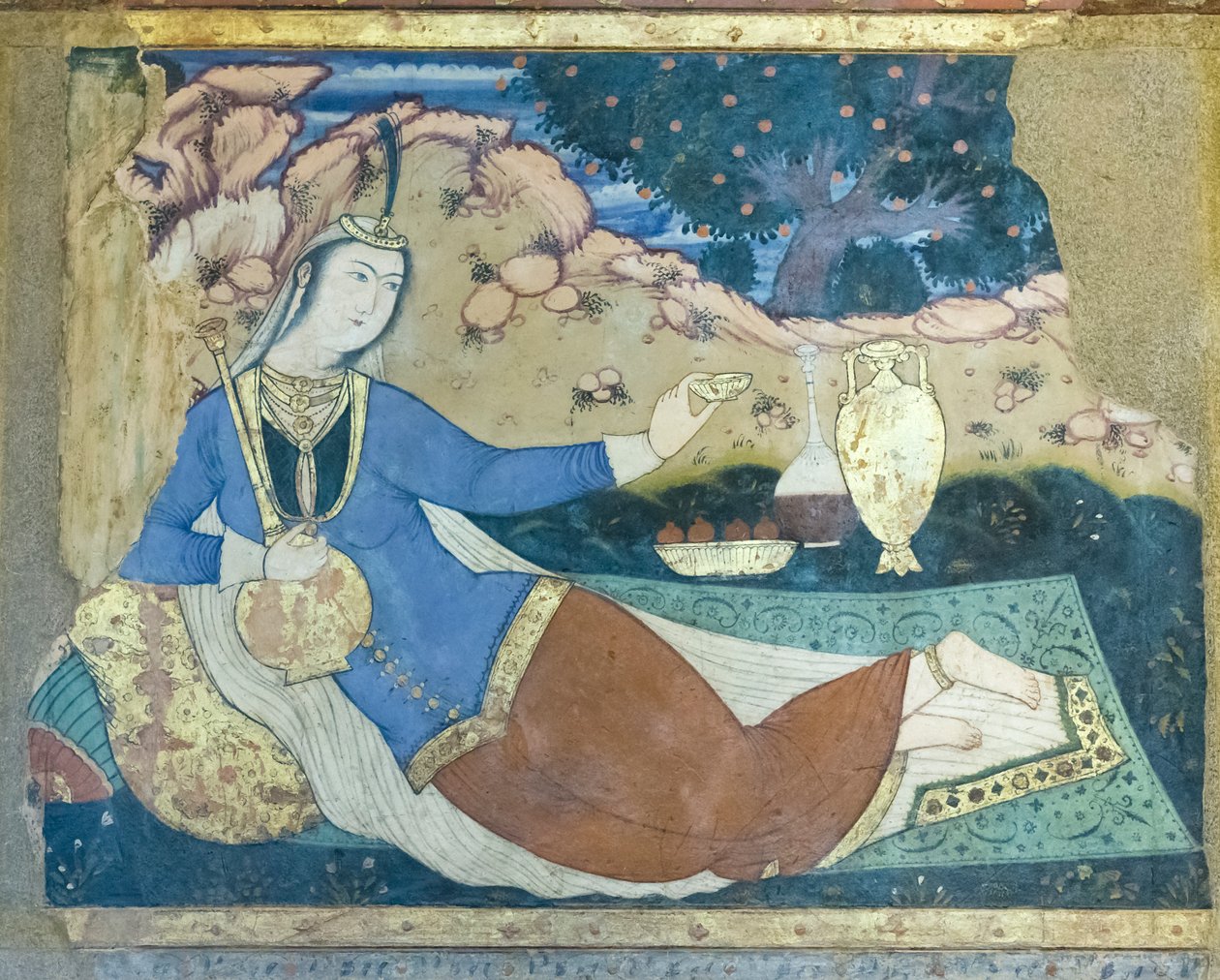 Świeże w Chehel Sotoun Palace, Isfahan, Iran autorstwa School Iranian