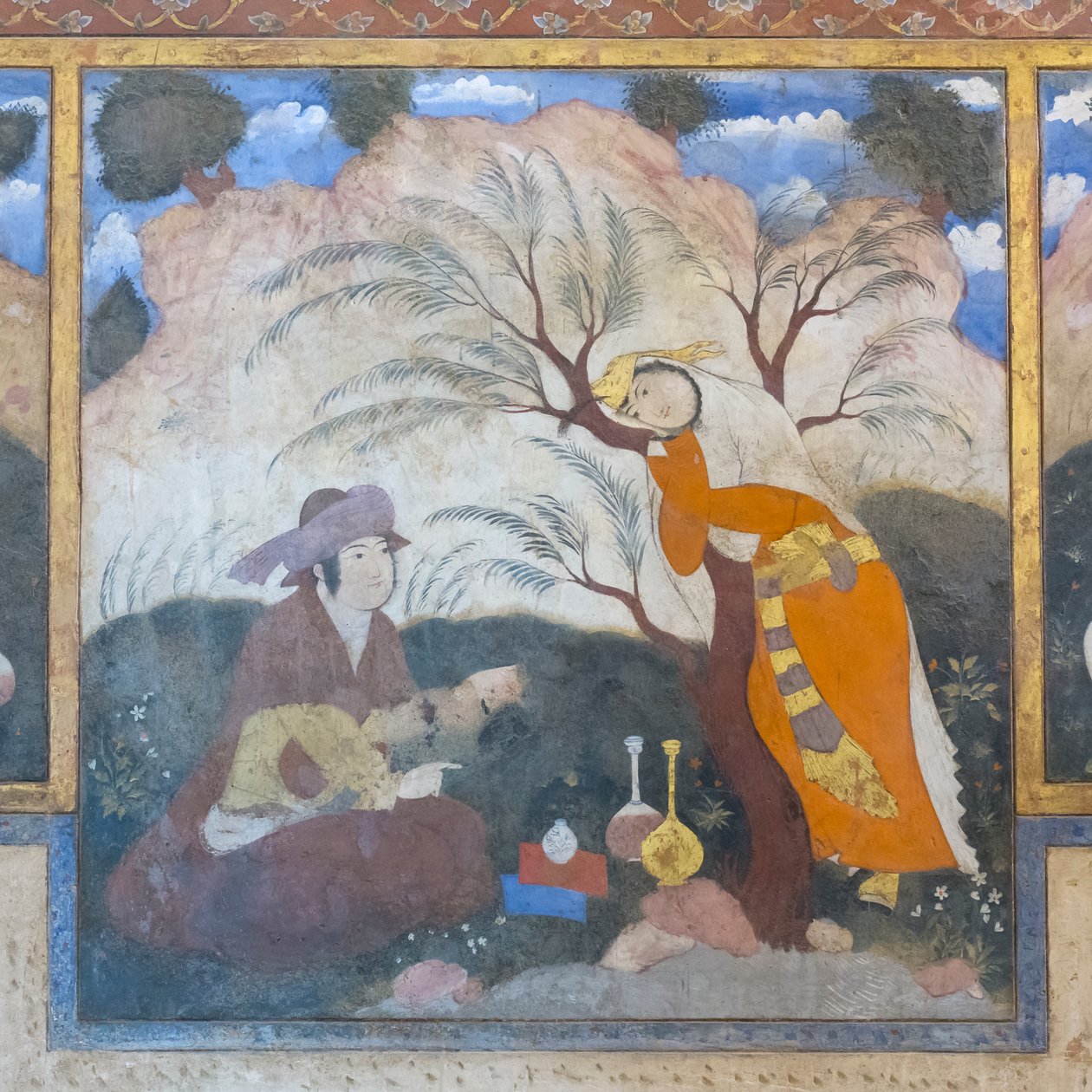 Świeże w Chehel Sotoun Palace, Isfahan, Iran autorstwa School Iranian