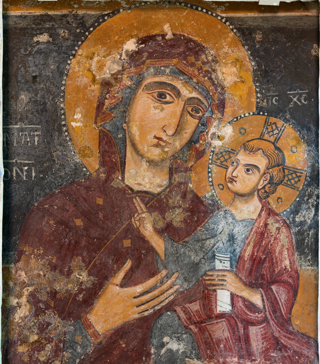 Fresk w kościele Santa Maria della Palomba autorstwa School Italian
