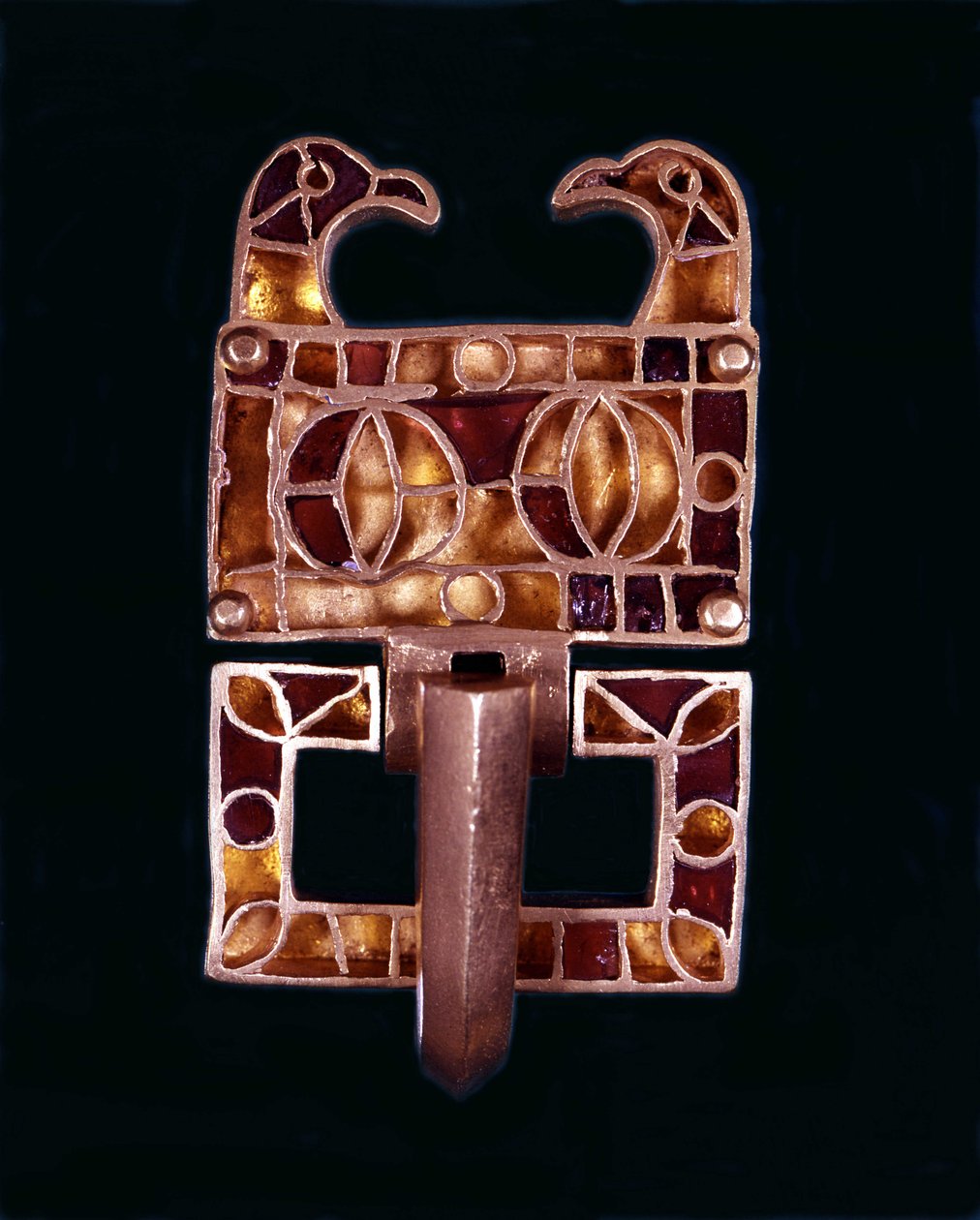Fibula gotycka. VI wiek naszej ery. Mediolan, Muzeum Zamkowe autorstwa School Italian