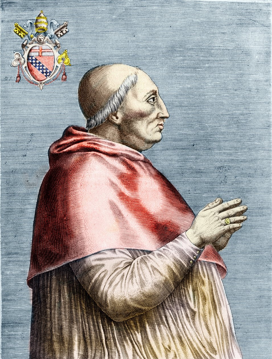 Portret papieża Innocentego VIII (1484-1492) (rycina) autorstwa School Italian