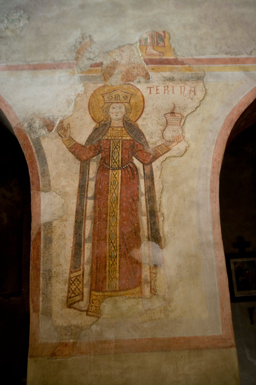 Święta Katarzyna (fresk) autorstwa School Italian