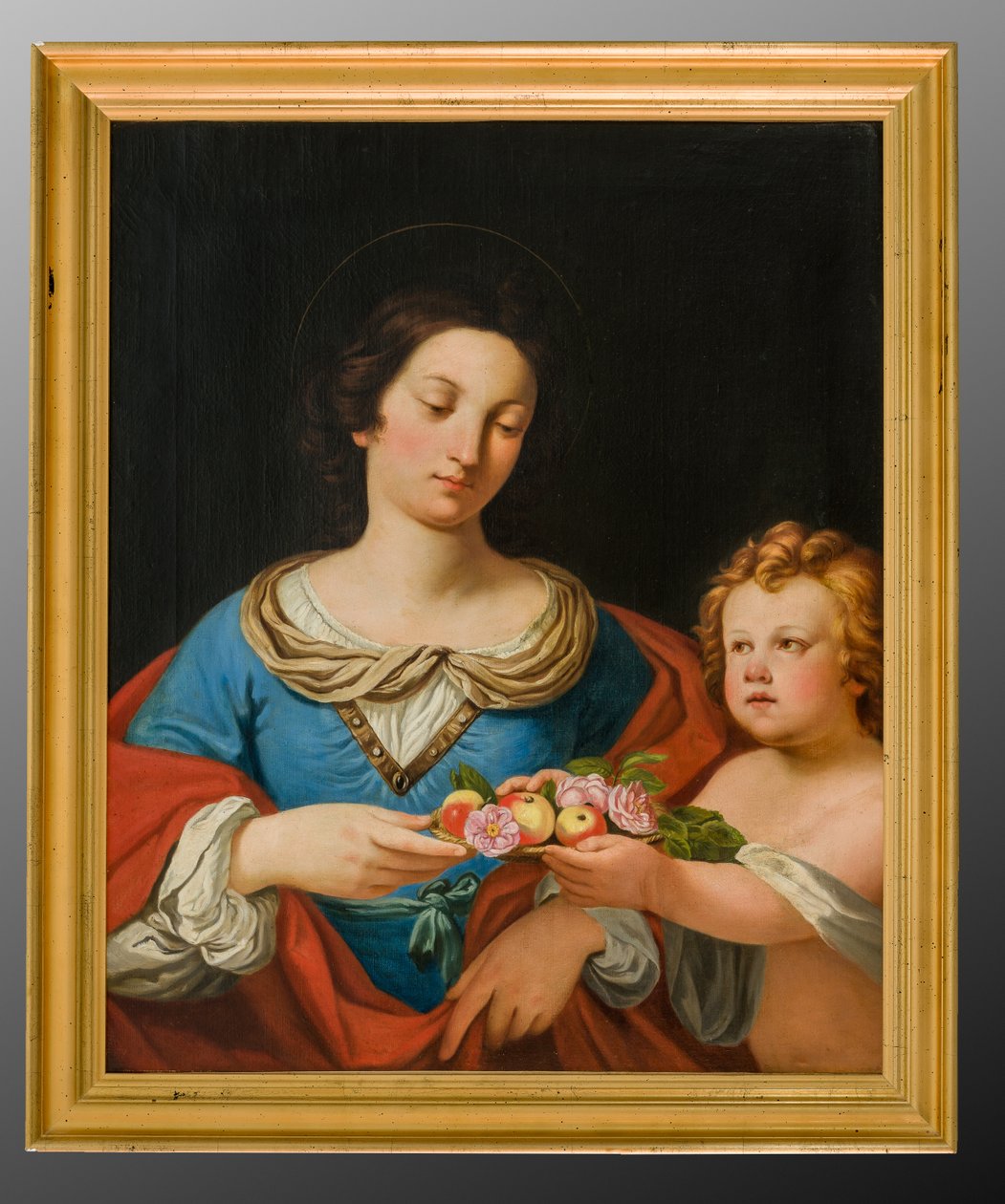 Św. Dorota (obraz olejny na płótnie) autorstwa School Italian