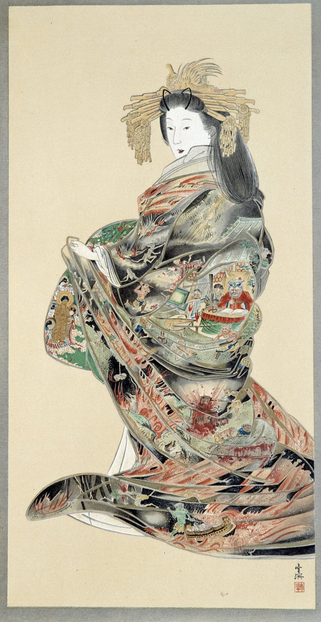 Jigoku Reigan czyli portret pięknej kobiety. autorstwa Japanese School
