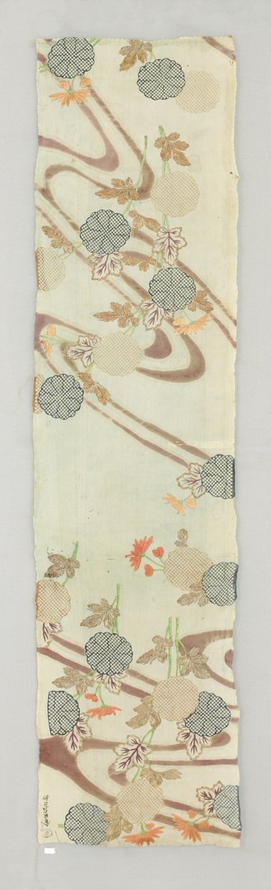 Fragment kimona (Płótno) autorstwa Japanese School