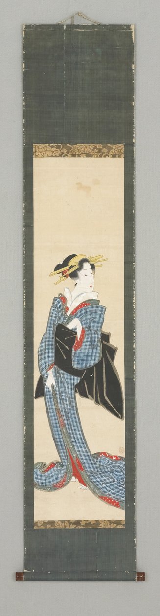 Stojąca postać w kimono autorstwa Japanese School