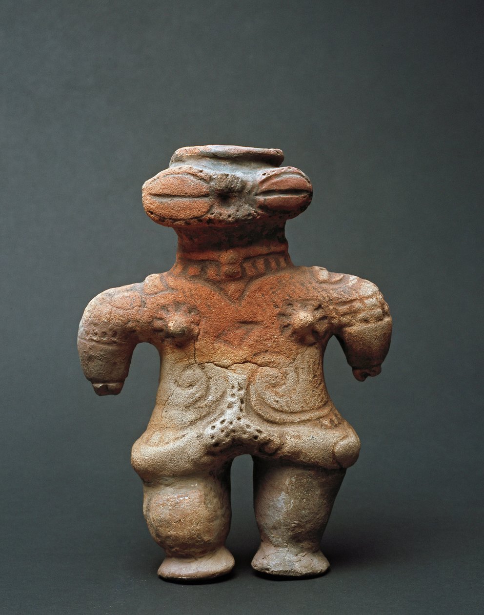 Rzeźba z terakoty dogu z Akita, okres Jomon XI-IV wiek pne autorstwa Japanese School