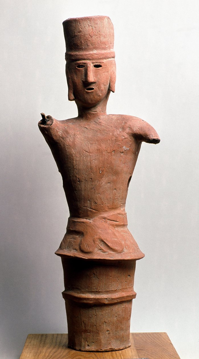 Terakota pogrzebowa Haniwa, okres kofun III-VI w. autorstwa Japanese School