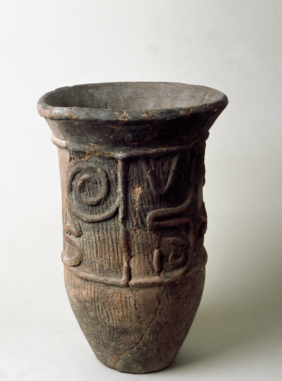 Słoik z terakoty z Chiby, okres Jomon, XIII-XI wiek p.n.e autorstwa Japanese School