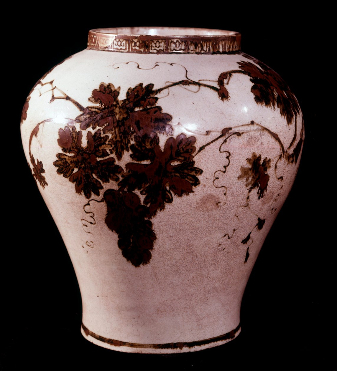Art coreen: porcelanowy słój z okresu Yi (1392-1910), Duksoo; Muzeum Sztuk Pięknych Pałacu autorstwa School Korean