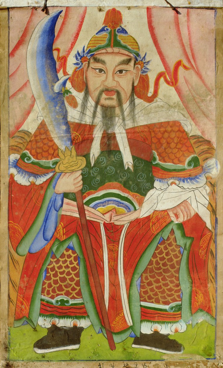 Janggun (naturalny pigment na jedwabiu) autorstwa School Korean