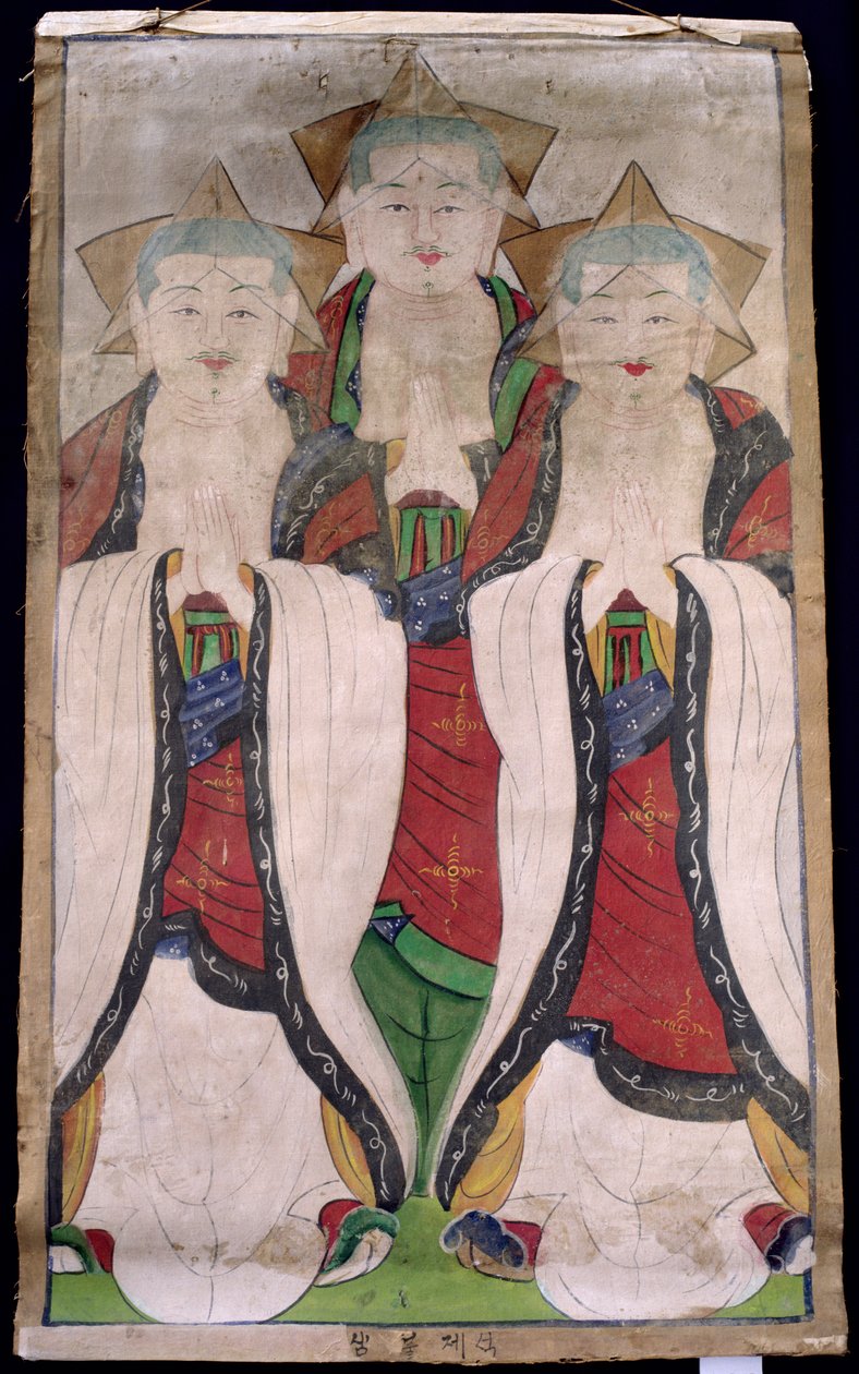 Sambul jeseok (naturalny pigment na jedwabiu) autorstwa School Korean