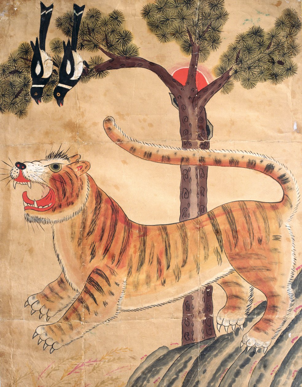 Seonangsin (naturalny pigment na papierze) autorstwa School Korean