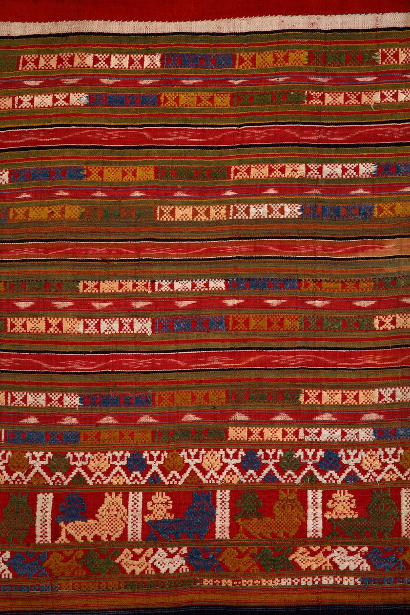 Fragment spódnicy Tai Lu, Muang Hun, prowincja Udomxai, Laos (tekstylia) autorstwa School Laotian