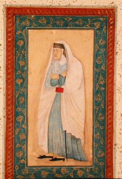Stara kobieta w westernizowanej sukience, z Large Clive Album, ok. 1760 autorstwa School Mughal