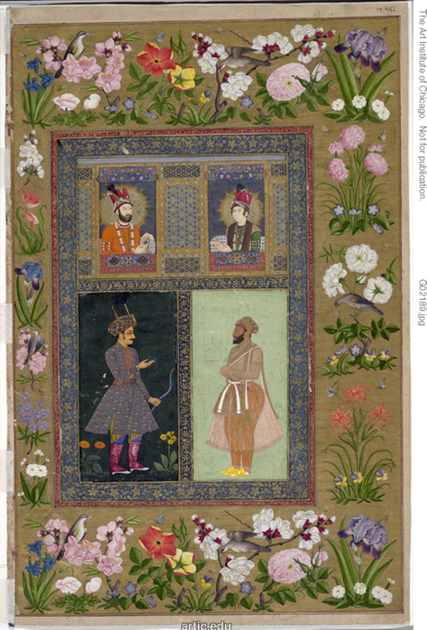 Strona z albumu St, autorstwa School Mughal