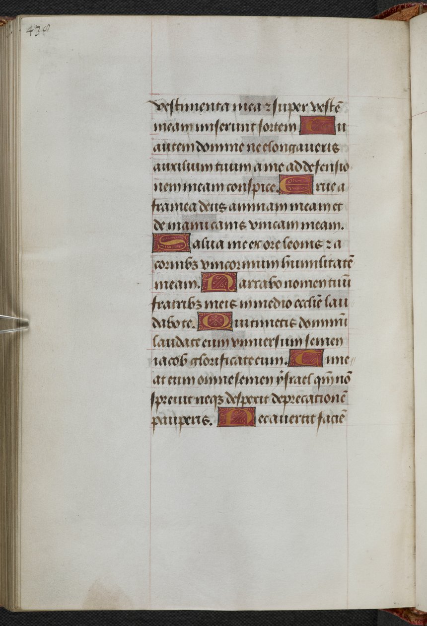 Kings 9, f.233v, Księga godzin, użycie Sarum ("Księga godzin Anny Boleyn") (welin) autorstwa School Netherlandish