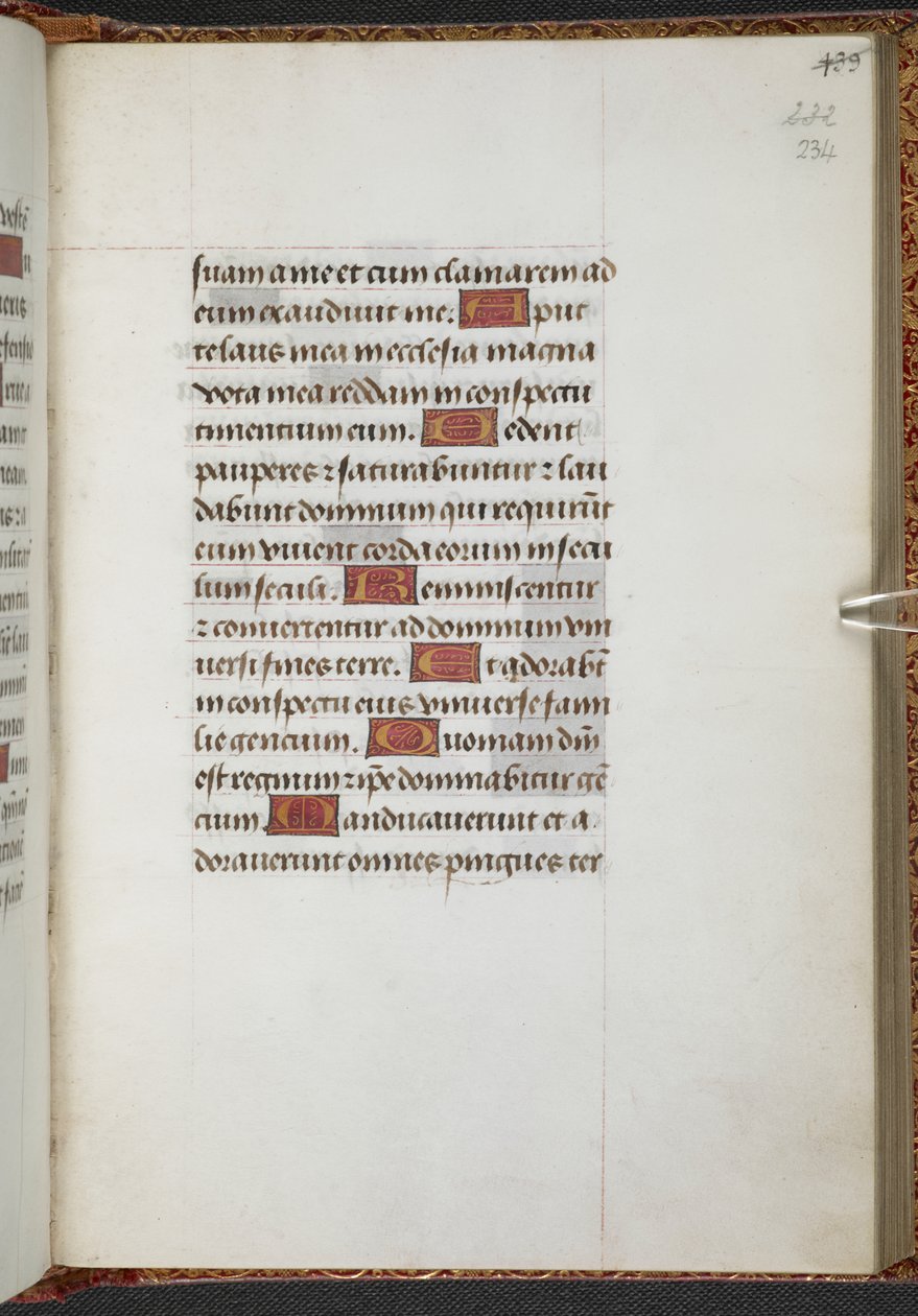 Kings 9, f.234r, Księga godzin, użycie Sarum ("Księga godzin Anny Boleyn") (welin) autorstwa School Netherlandish