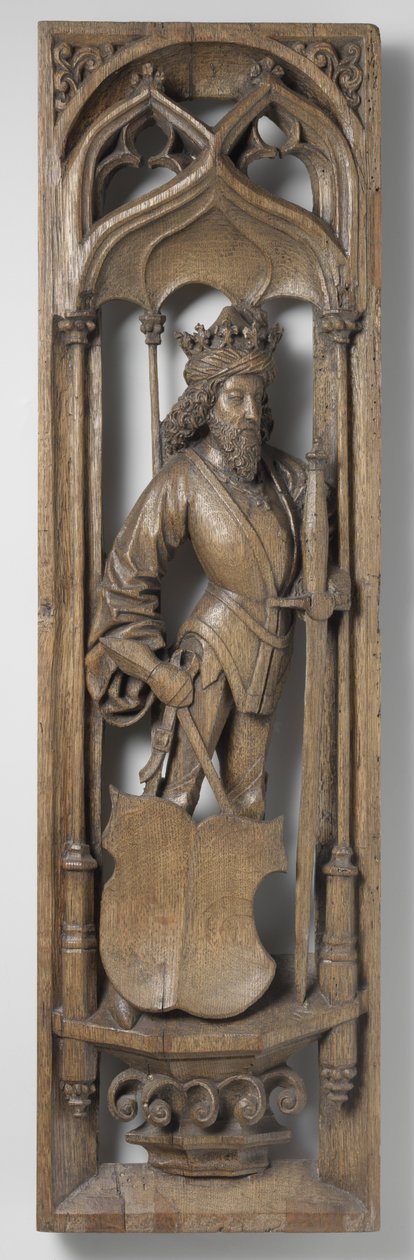 Tablica z prospektu organowego, ok. godz. 1510-20 (dąb ze śladami polichromii) autorstwa School Netherlandish