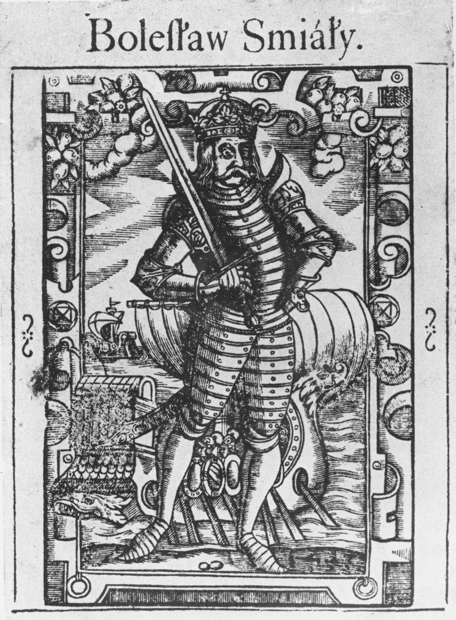 Bolesław II Szczodry (rycina) autorstwa School Polish