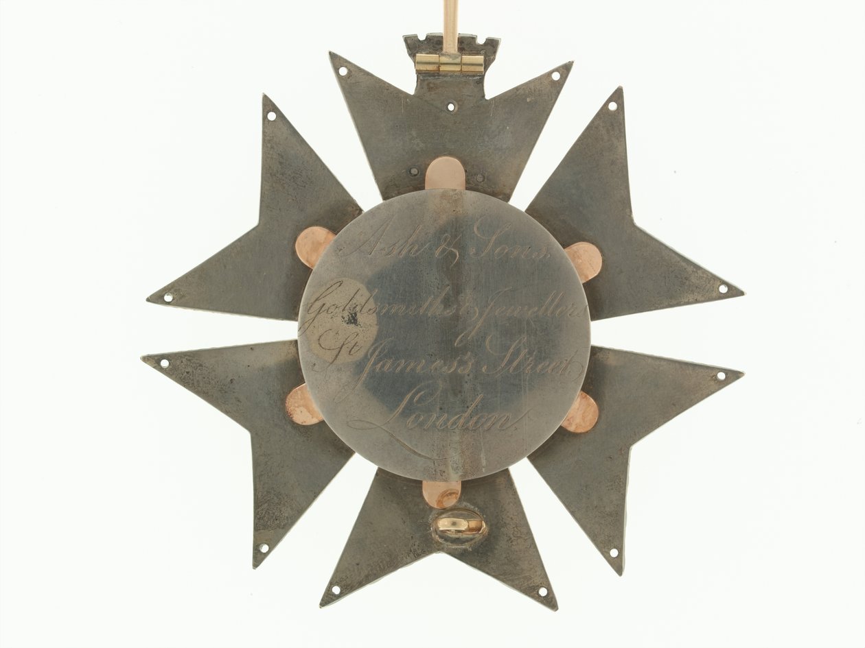 Odznaka, Order Wieży i Miecza, Portugalia, generał Sir Galbraith Lowry Cole (metal) autorstwa School Portuguese