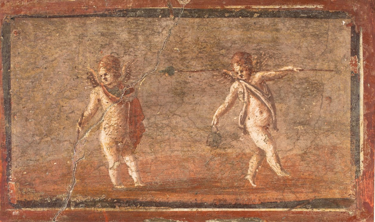 Tańczące miłości, Herkulanum autorstwa School Roman