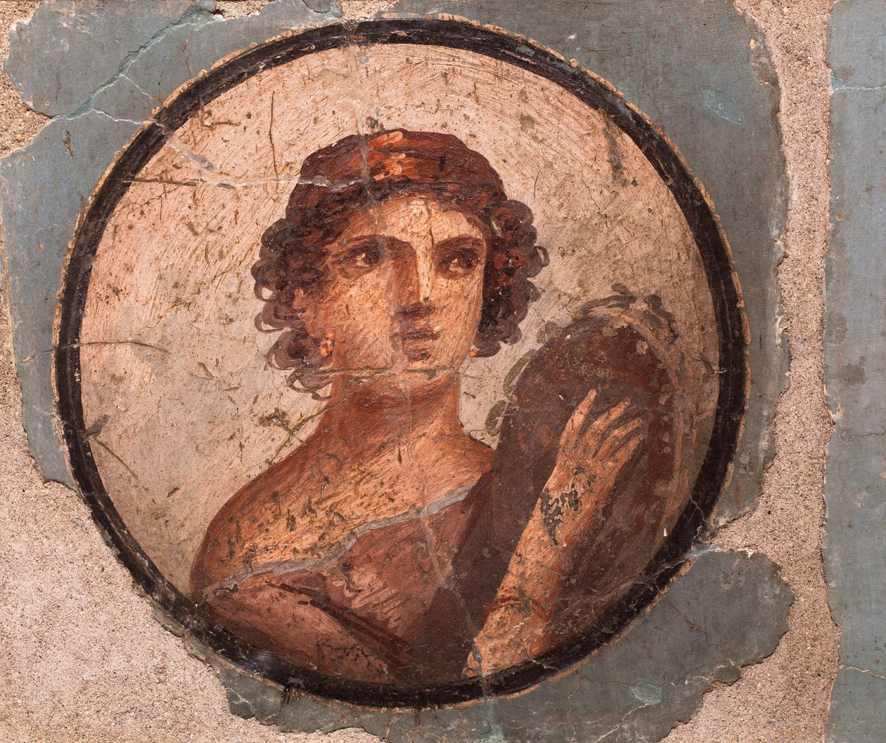 Portrety z medalionami, Pompeje autorstwa School Roman