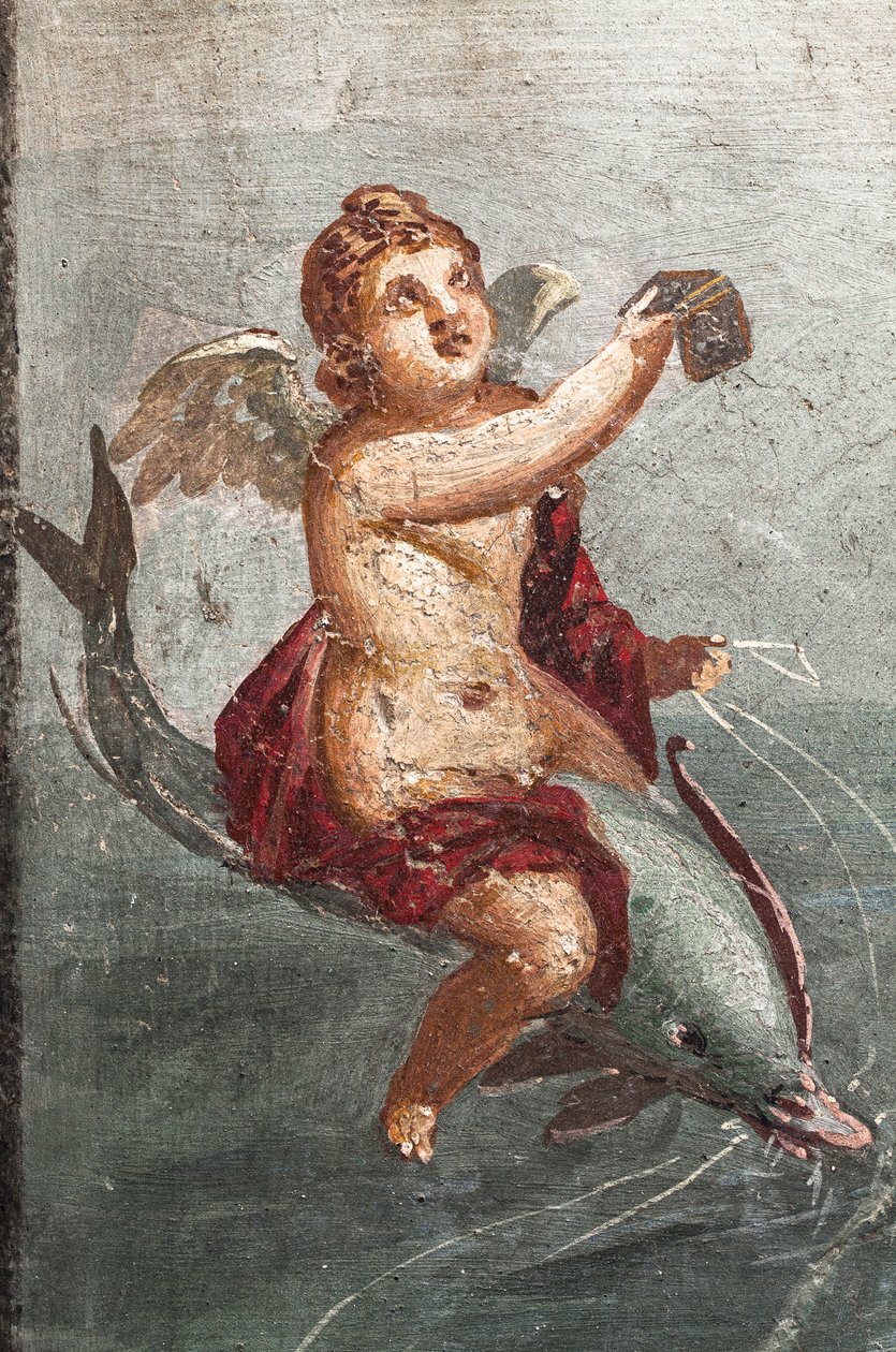 Polifem i Galatea, Herkulanum autorstwa School Roman