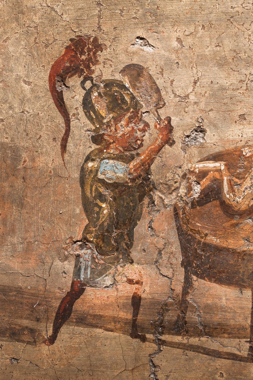 Sąd Salomona, Pompeje autorstwa School Roman