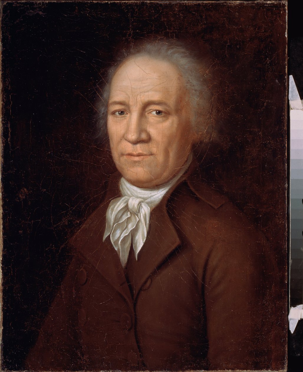 Portret rolnika Andrieja Bołotowa (1738-1833). Obraz rosyjskiego mistrza, olej na płótnie, koniec XVIII wieku. Państwowe Muzeum Historyczne, Moskwa. autorstwa School Russian