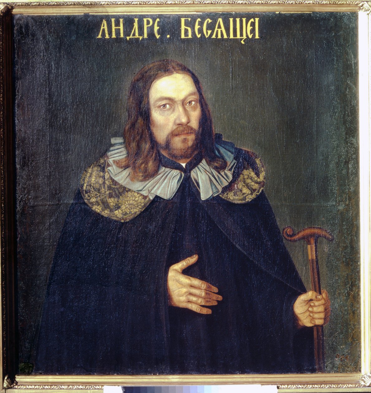 Portret hrabiego Andrieja Matwiejewicza Apraksyna (1663-1731). (Portret hrabiego Andrieja Matwiejewicza Apraksina). Malarstwo anonimowe, parsuna, olej na płótnie, ok. 1690. Sztuka rosyjska XVII wieku. Państwowe Muzeum Rosyjskie, Sankt Petersburg autorstwa School Russian