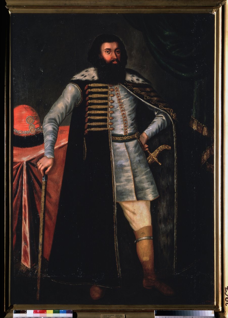 Portret hrabiego Iwana Repnina (?). Obraz rosyjskiego mistrza, olej na płótnie, 2 poł. Stara sztuka rosyjska. Państwowe Muzeum Rosyjskie w Sankt Petersburgu. autorstwa School Russian