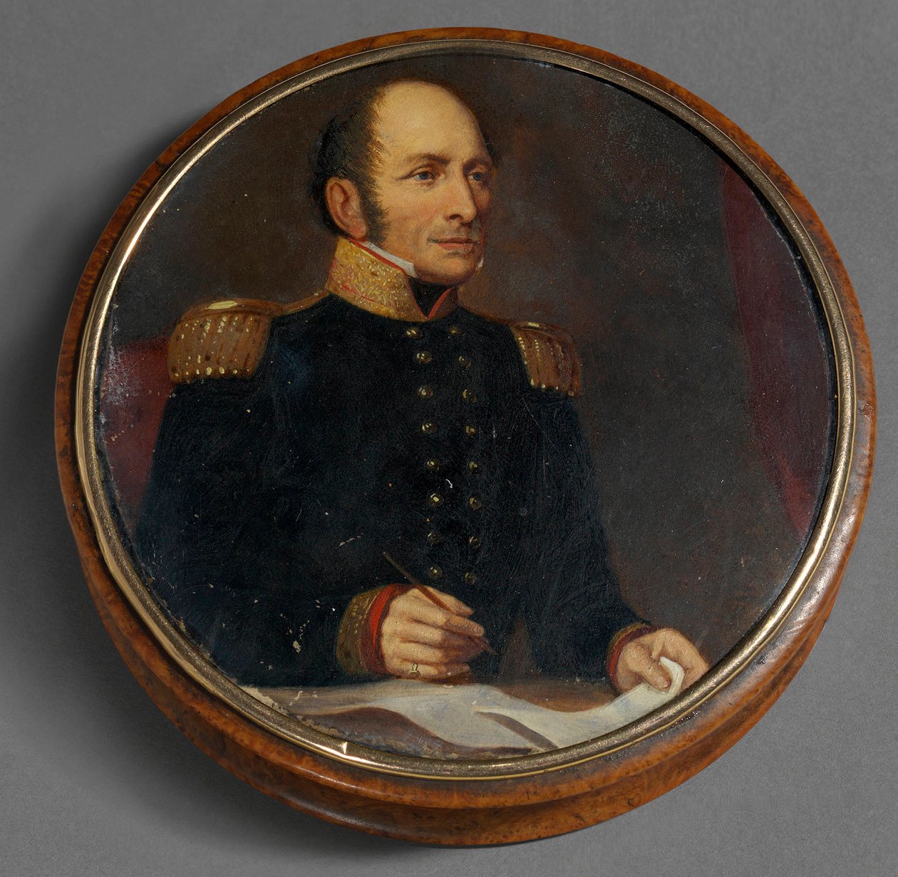 Portrait du marechal russe Michel (Michaił) Bogdanovitch Barclay de Tolly (Barclay-de-Tolly) (1761-1818) - Anonim autorstwa School Russian