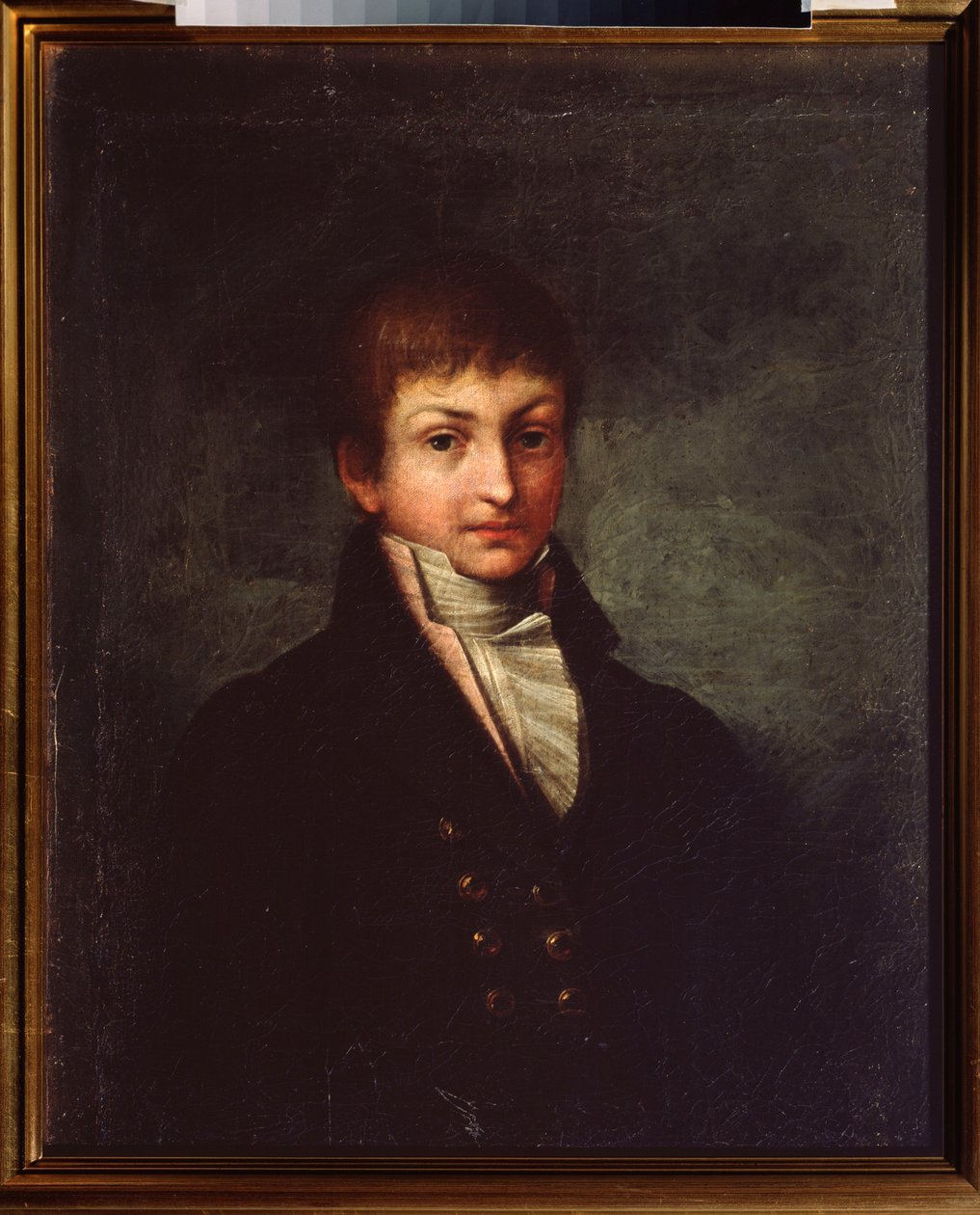 Portret poety Konstantina N. Batyushkowa (Constantin Batyushkov) (1787-1855). Obraz rosyjskiego mistrza, olej na płótnie, ok. 1800 r. Sztuka rosyjska autorstwa School Russian
