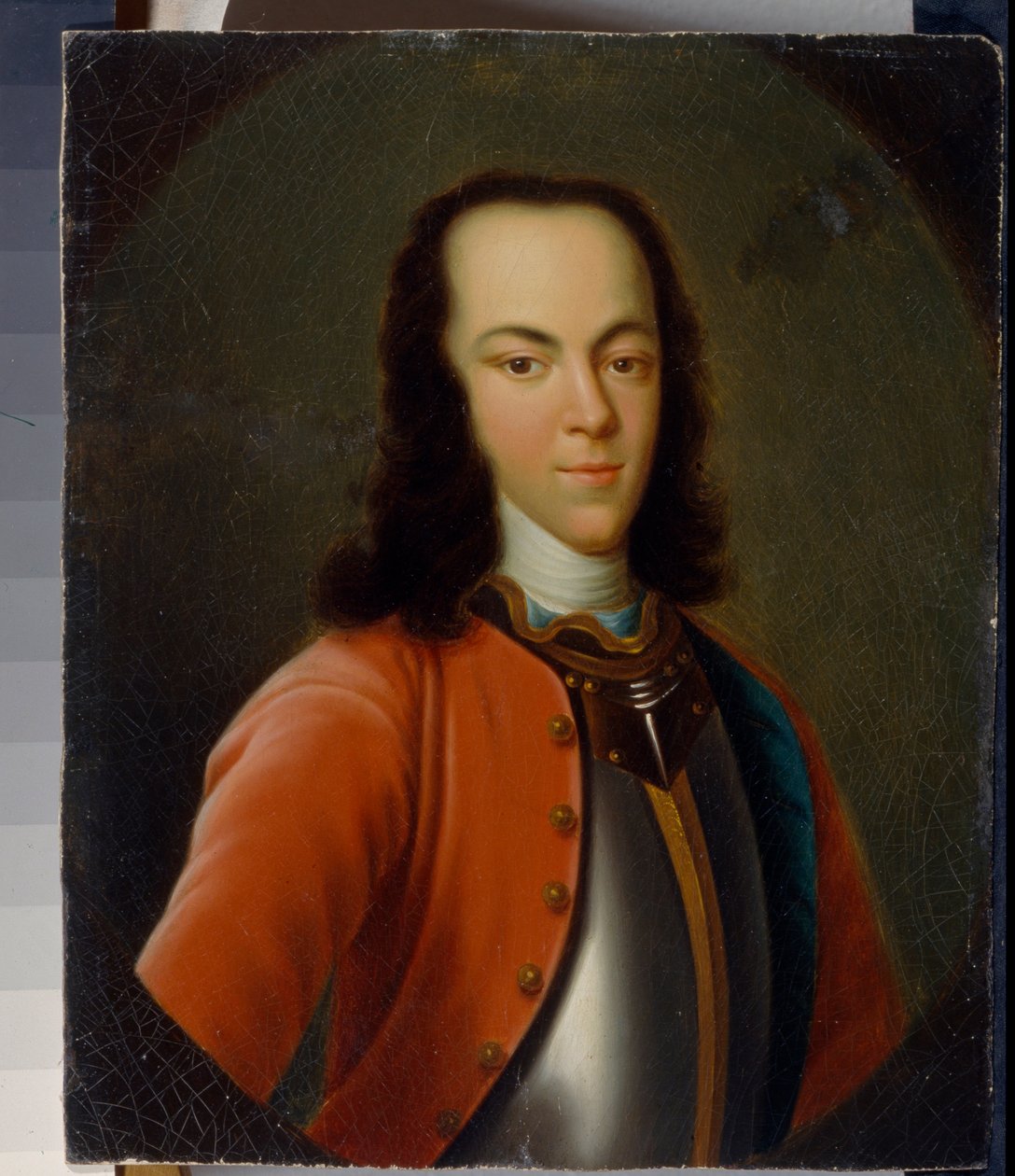 „Portret carewicza lub wielkiego księcia Aleksisa Pietrowicza Romanowa z Rosji (1690-1718)” Anonimowe XVIII-wieczne Regionalne Muzeum Sztuki Malarstwa, Rostów nad Donem autorstwa School Russian