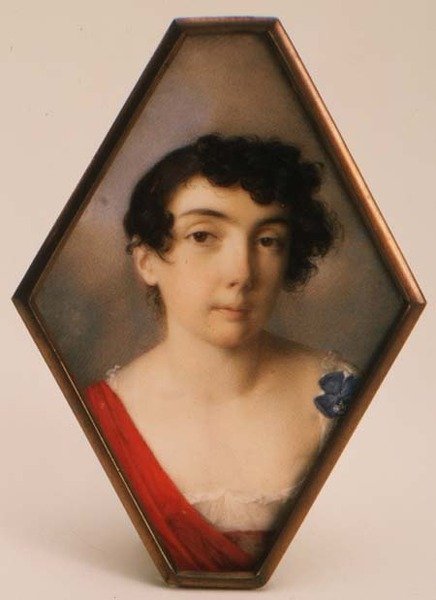 Portret Anny Michajłownej Khitrowo (1782-1846), ok. 1802 (akwarela i gwasz) autorstwa School Russian