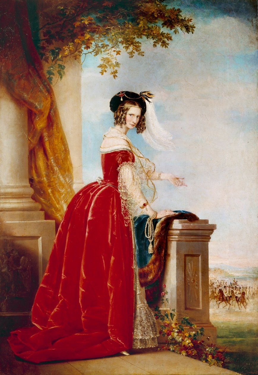Portret Impress Aleksandry Fiodorownej lub Aleksandry Fiodorownej (1872-1918), żony Mikołaja II. Anonimowe malarstwo szkoły rosyjskiej. Petersburg, Ermitaż. autorstwa School Russian