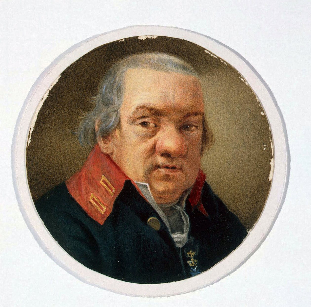 Portret architekta Giacomo Quarenghiego (1744-1817) autorstwa anonimowego artysty, akwarela na papierze autorstwa School Russian