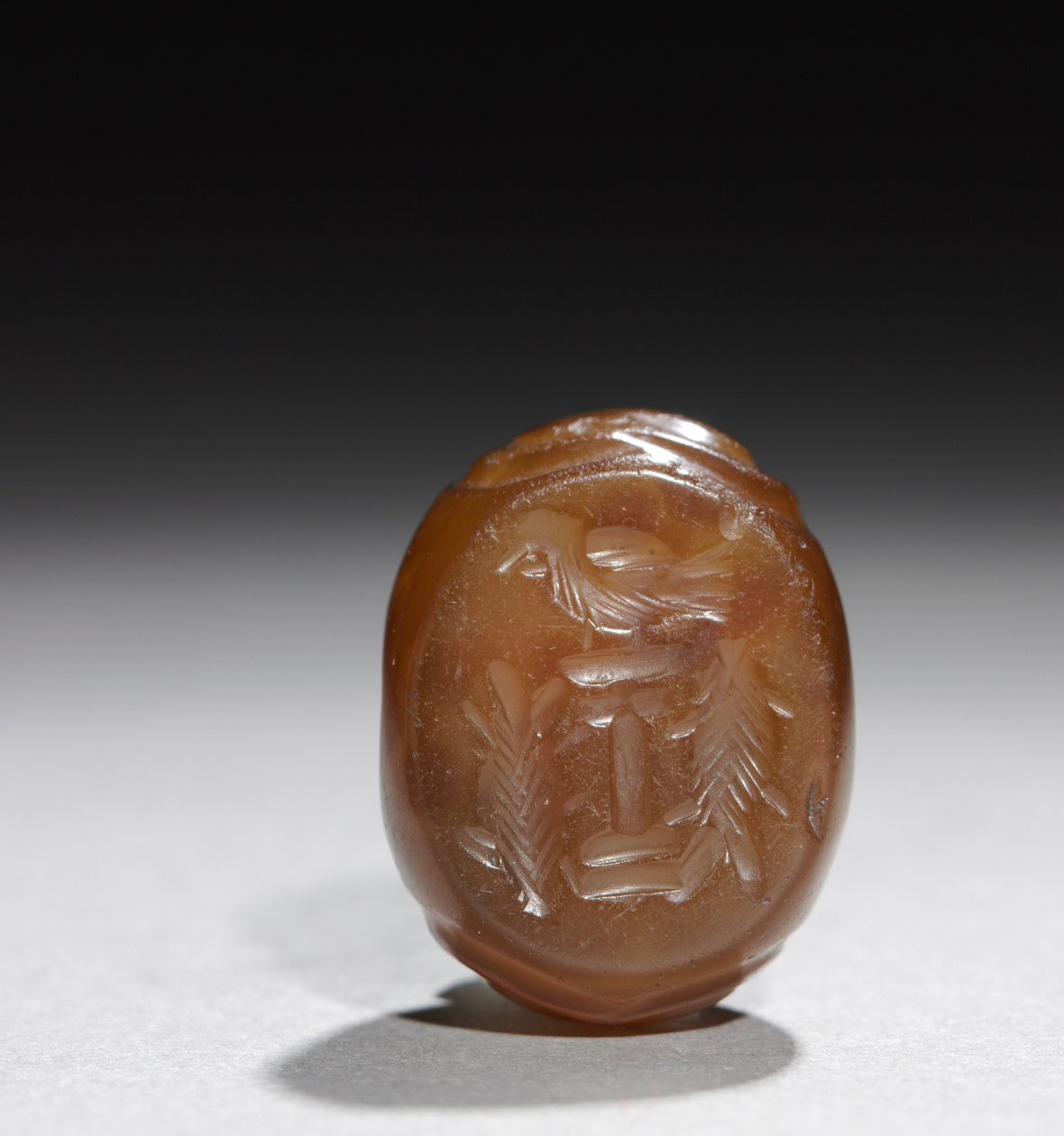 Intaglio na ołtarz ognia, ok.400 (chalcedon) autorstwa School Sasanian