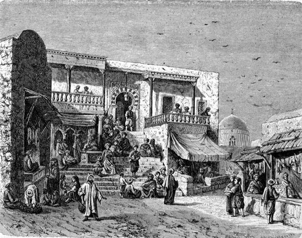 Mauretańska kawiarnia w Sidi-Bou Said autorstwa School Spanish