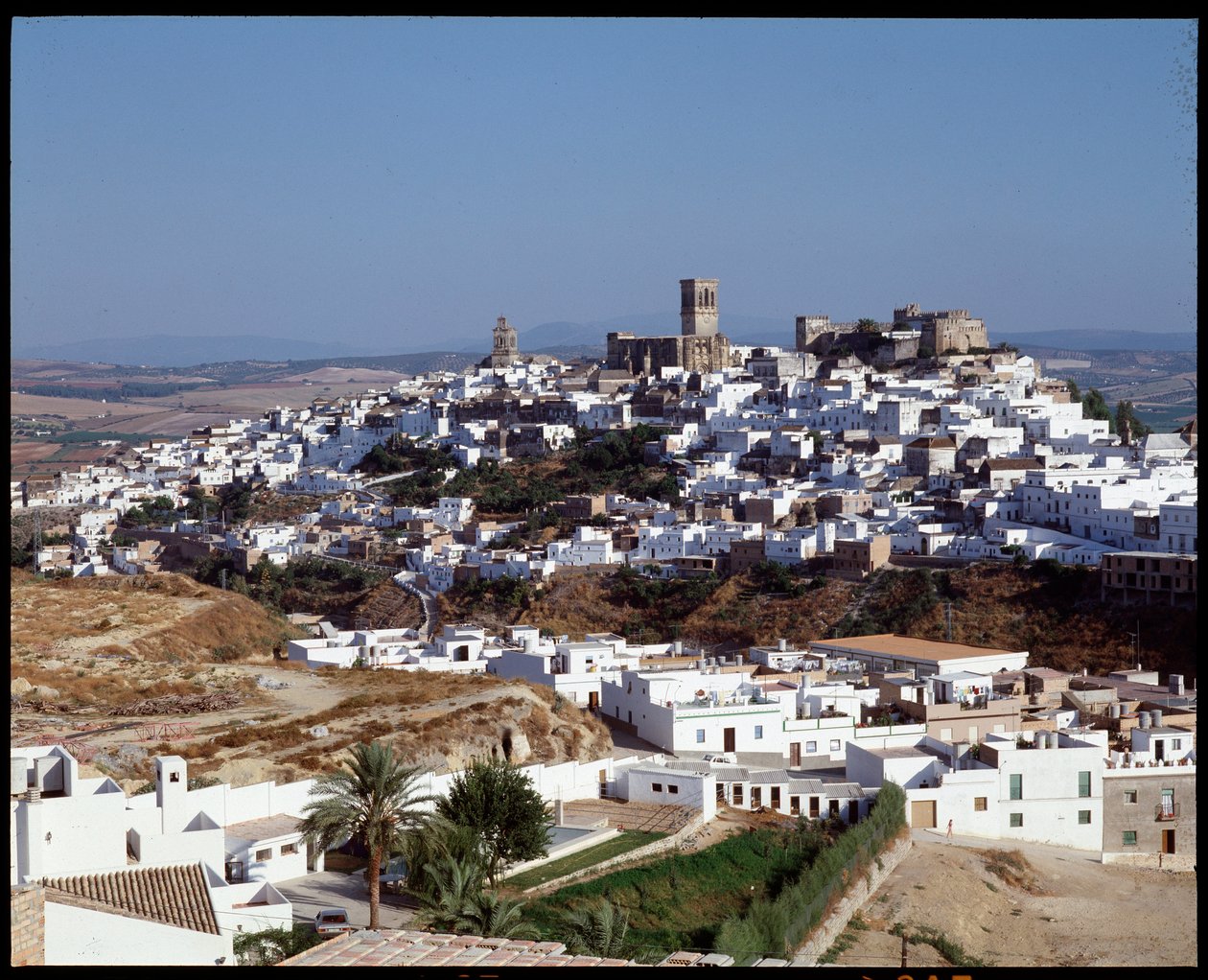 Panoramiczny widok na miasto Arcos de la Frontera, Andaluzja, Hiszpania autorstwa School Spanish