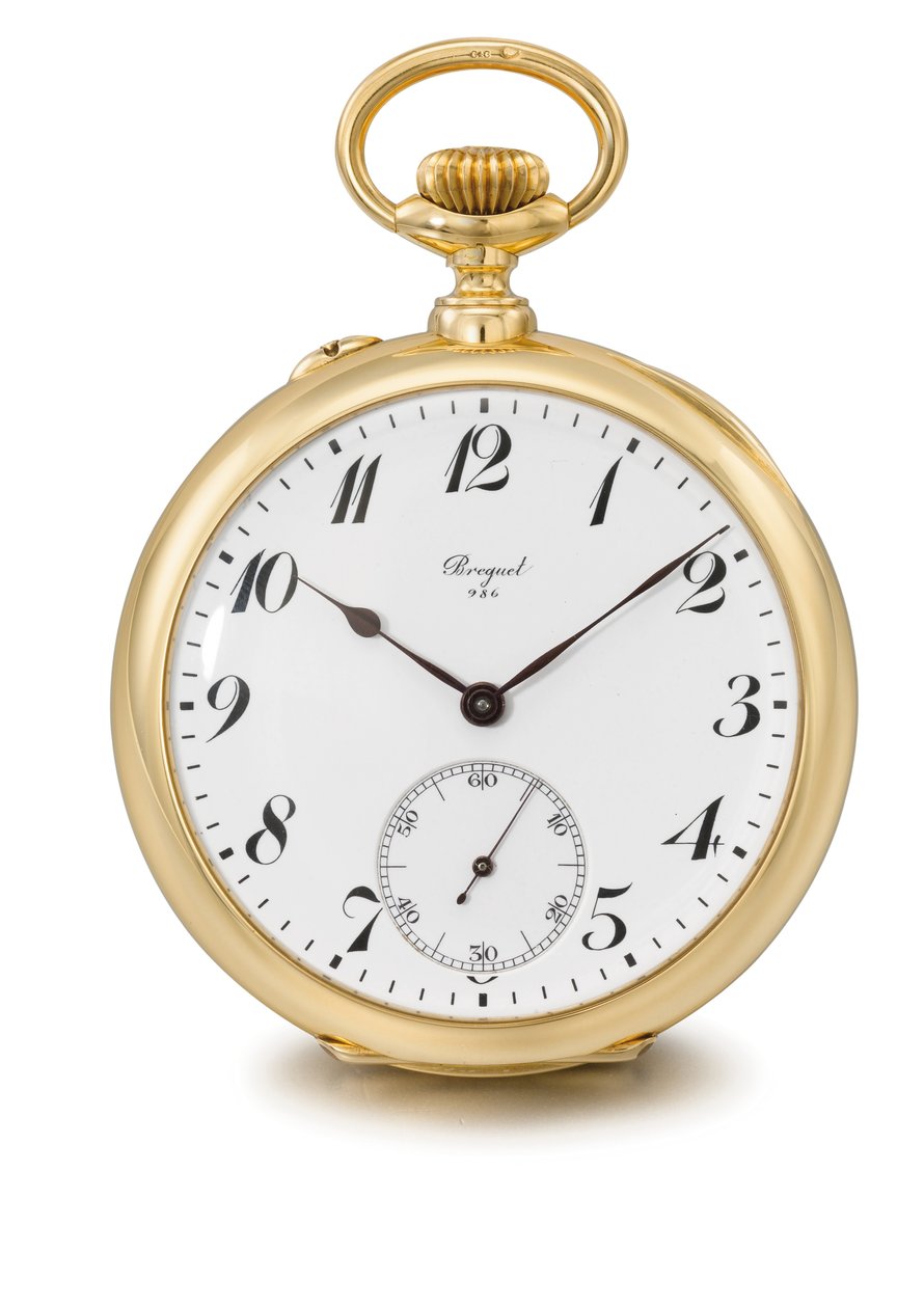 Jednominutowy zegarek z otwartym tourbillonem bez klucza, Breguet no. 986 (szkło i metal) (patrz również 1127361) autorstwa Swiss School