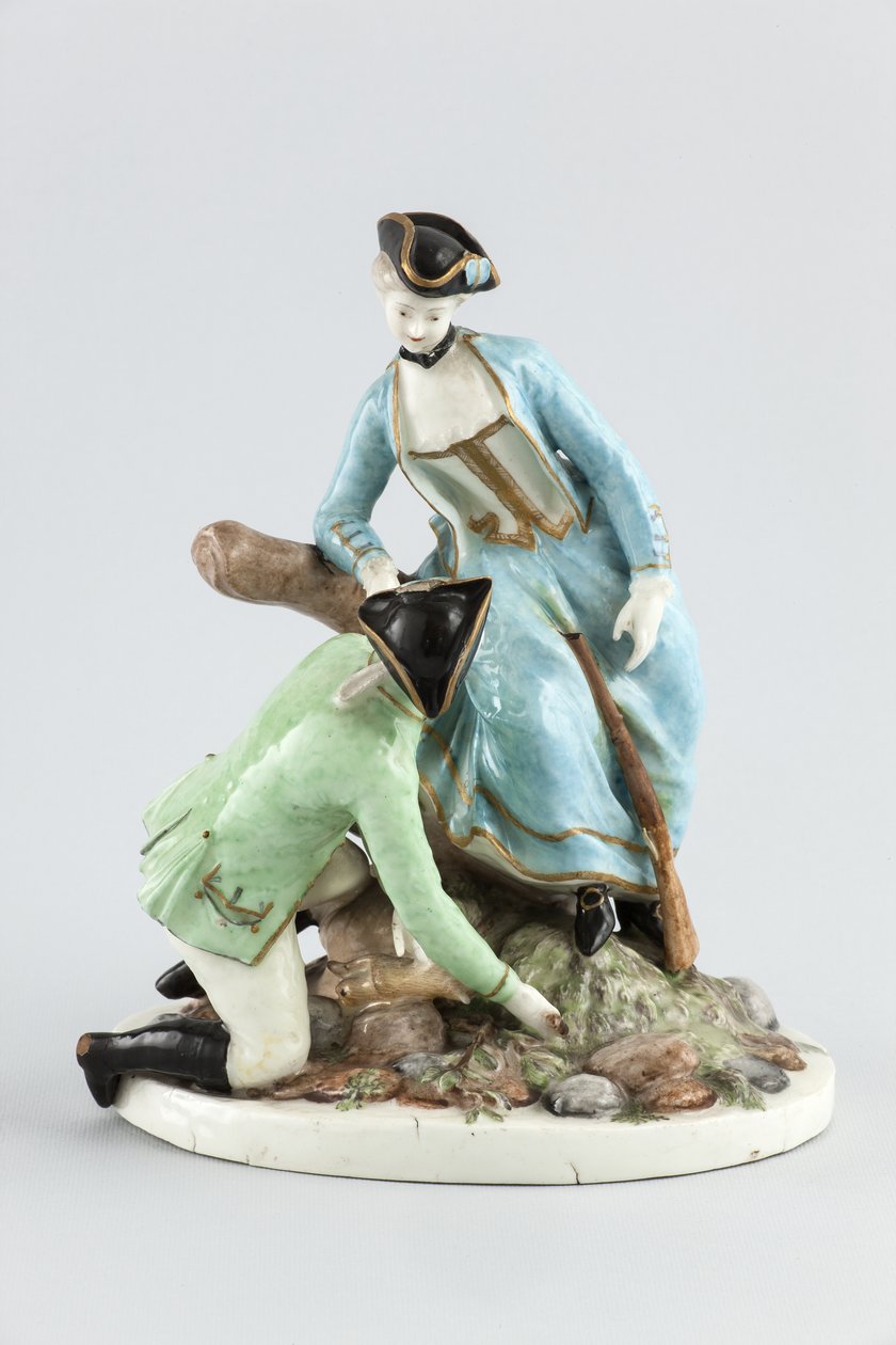 Romantyczna para (porcelana) autorstwa Swiss School