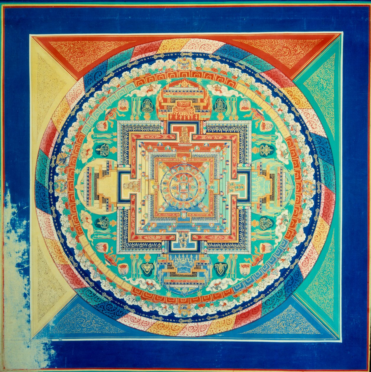 Mandal de Sarvid Vairochana Sufit Pałacu Potala w Lhasie. Tybet autorstwa School Tibetan