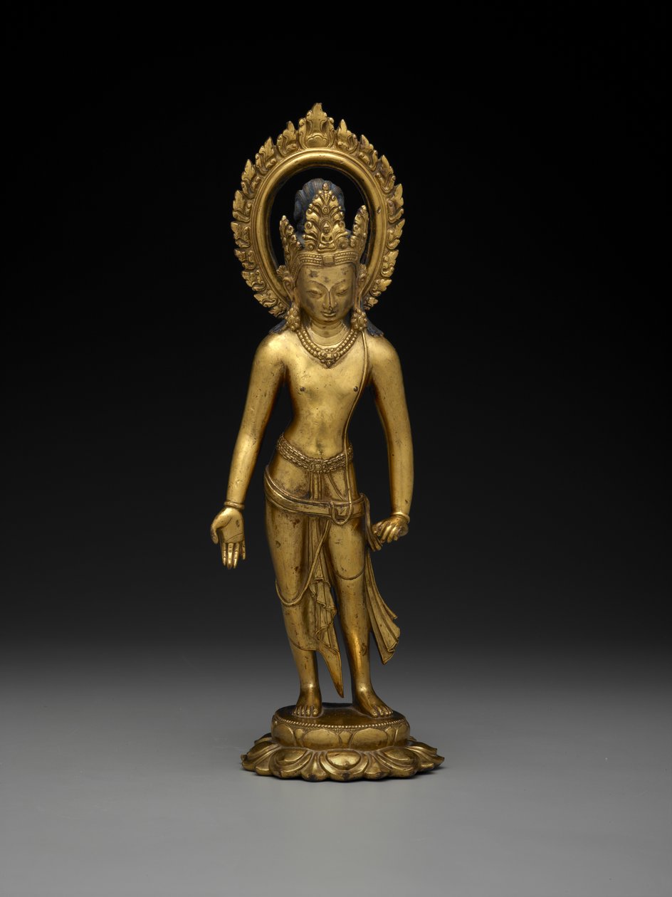 Padmapani, VIII lub –IX wiek (złocony brąz) autorstwa School Tibetan