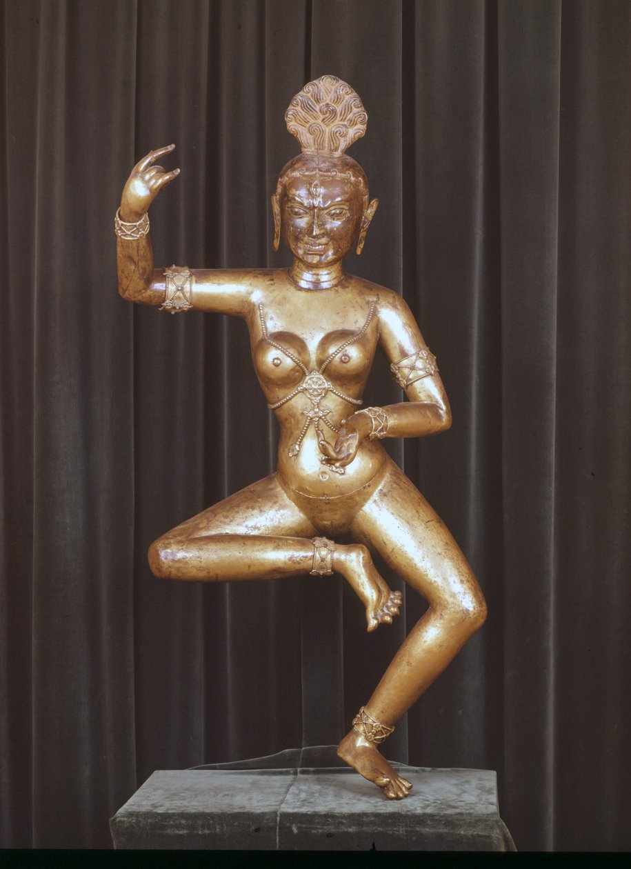 Bogini Dakini, tybetański bóg piekielny. Statuetka, Musée Guimet, Paryż autorstwa School Tibetan
