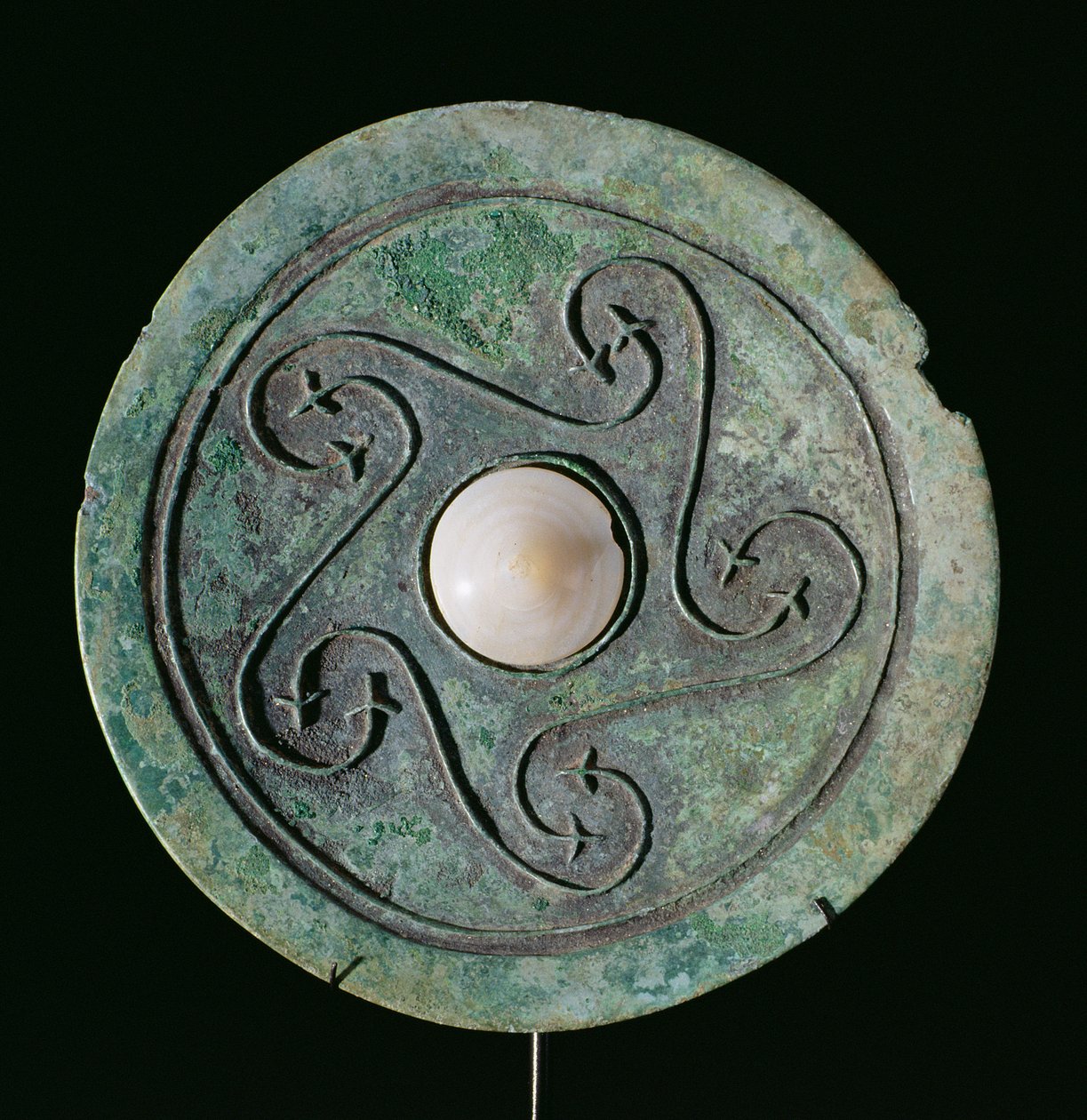 Lustro, Dongson Culture c.200 pne-200 AD, Wietnam (brąz) autorstwa School Vietnamese